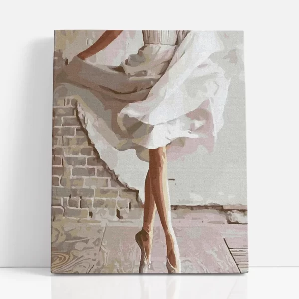 balett táncos számfestő szemből