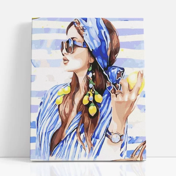 citromlány számfestő szemből