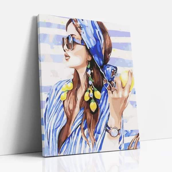 citromlány számfestő oldalról