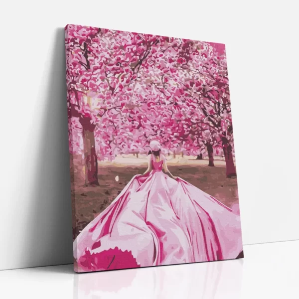 csodaszép cseresznyevirágok számfestő oldalról