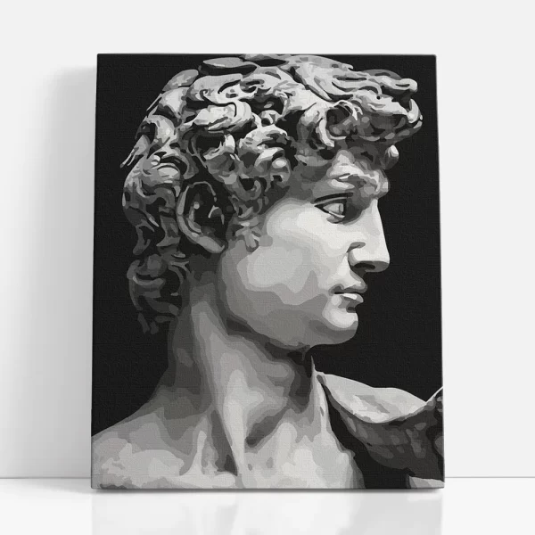 dávid arckép számfestő szemből