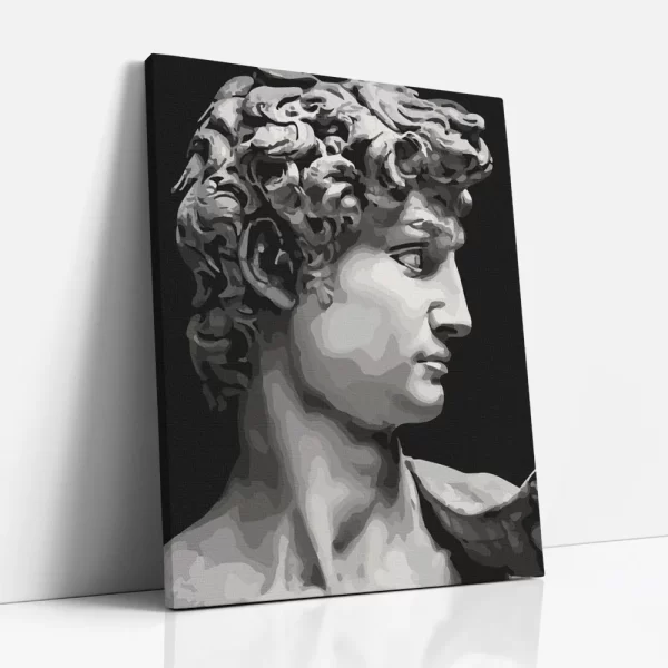 dávid arckép számfestő oldalról