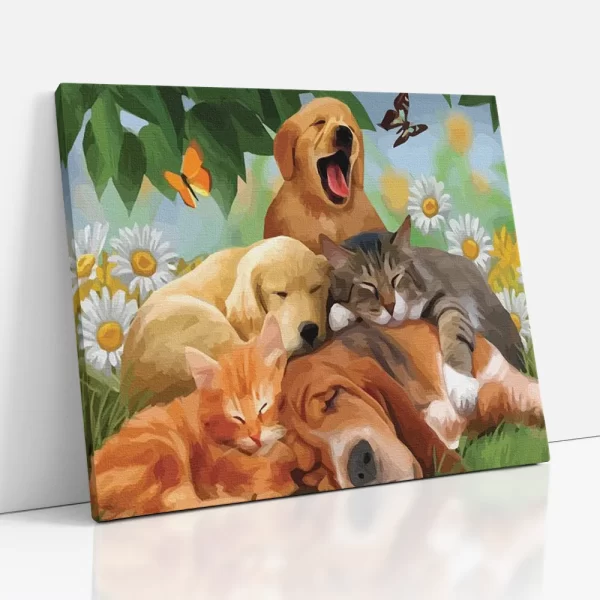 délutáni szundi számfestő oldalról