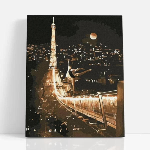 éjjeli balerina számfestő szemből