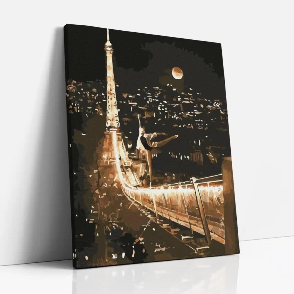 éjjeli balerina számfestő oldalról