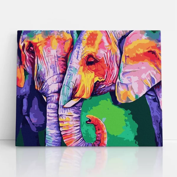 elefánt szerelem számfestő szemből