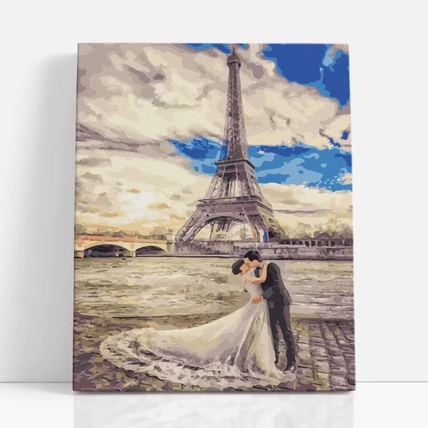 esküvő párizsban számfestő szemből