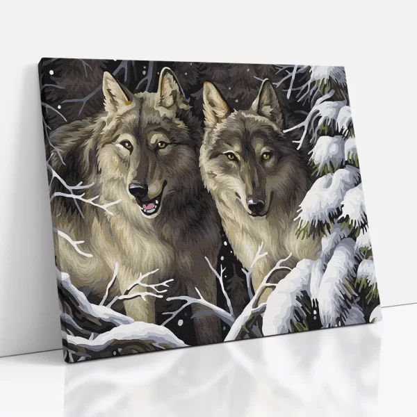 farkasok számfestő oldalról