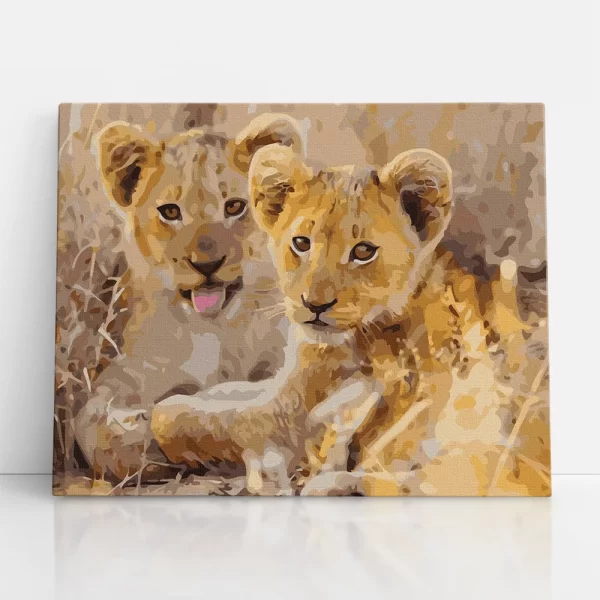 fiatal vadászok számfestő szemből