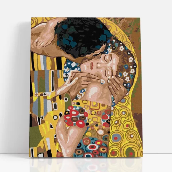 gustav klimt a csók számfestő szemből