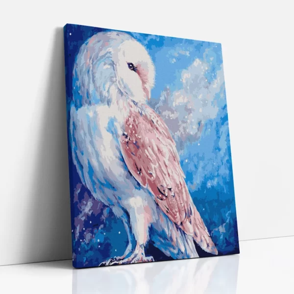 hóbagoly számfestő oldalról