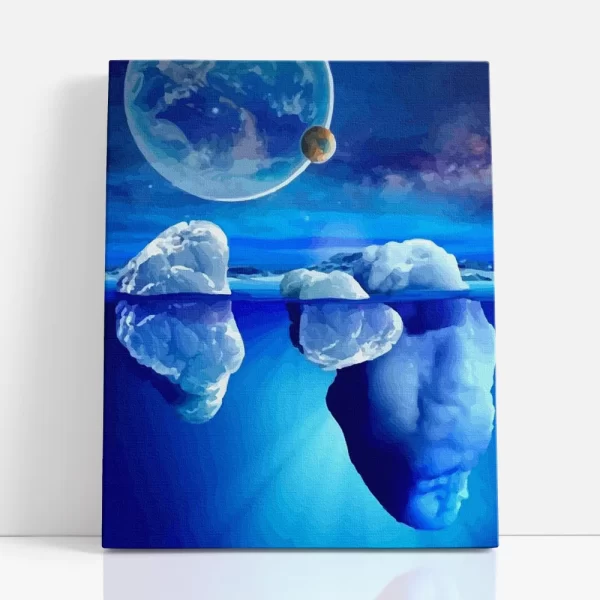 holdfényes jégvilág számfestő szemből