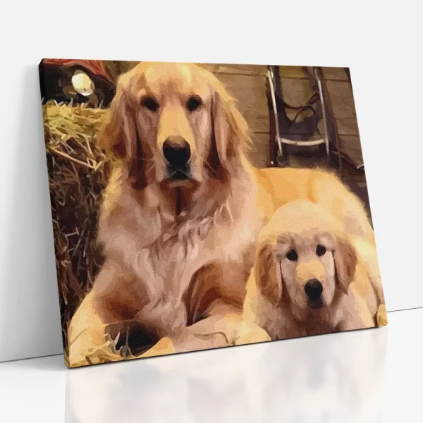 hűséges goldik számfestő oldalról