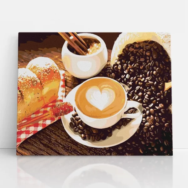 kávé szerelem számfestő szemből