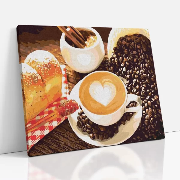 kávé szerelem számfestő oldalról