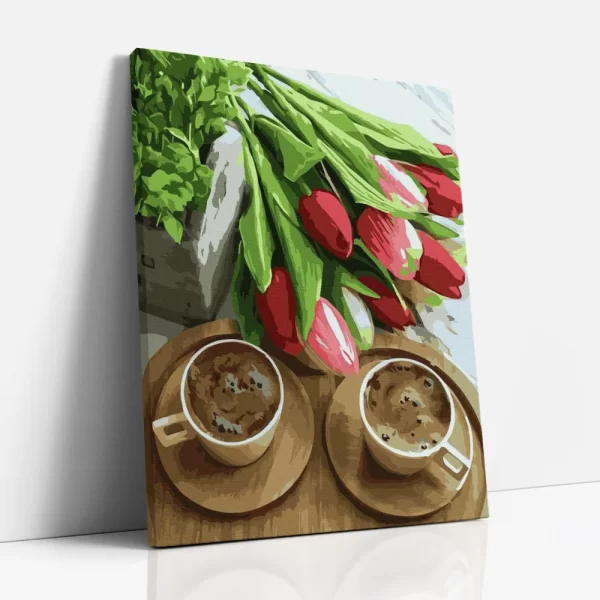 kávés randevú számfestő oldalról