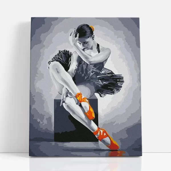 kecses balerina számfestő szemből