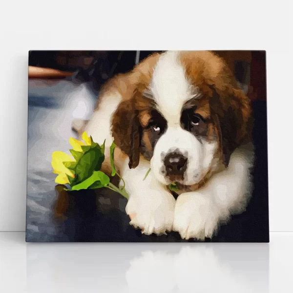 kedves szemű bernáthegyi számfestő szemből