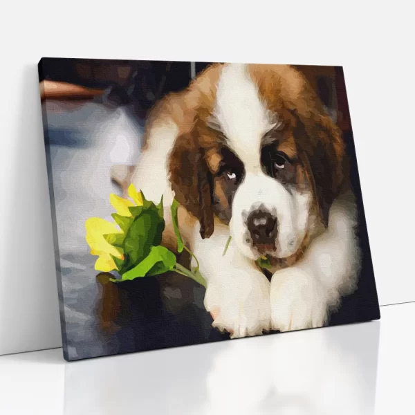 kedves szemű bernáthegyi számfestő oldalról