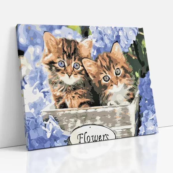 kertész cicák számfestő oldalról