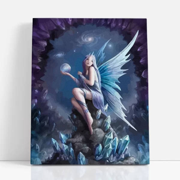 kristály tündér számfestő szemből