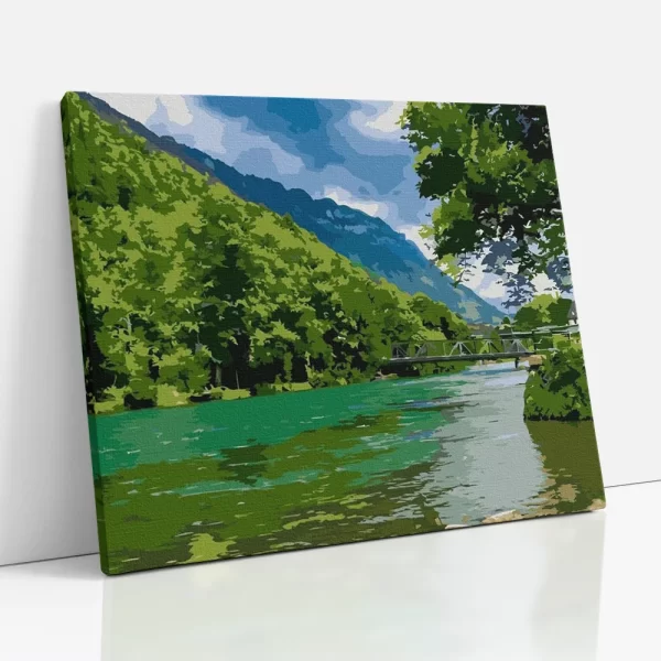 kristálytiszta folyó számfestő oldalról