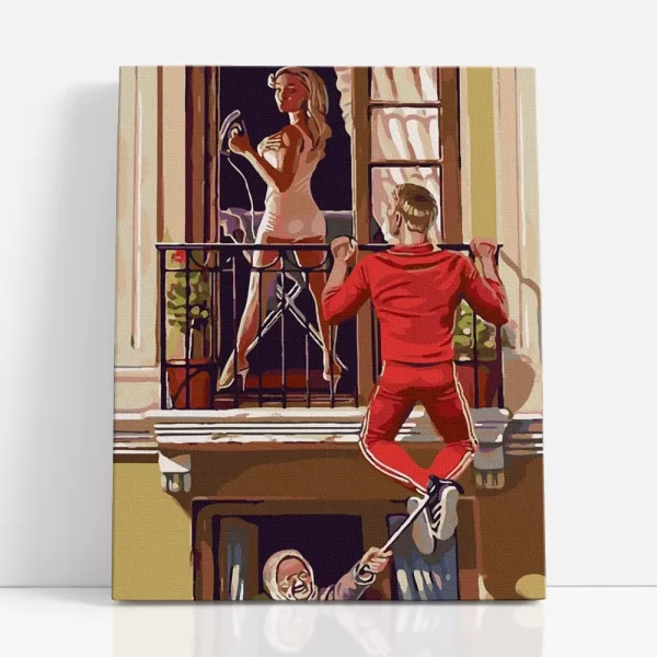 kukkoló számfestő szemből