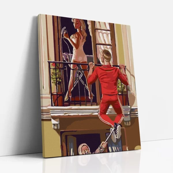 kukkoló számfestő oldalról