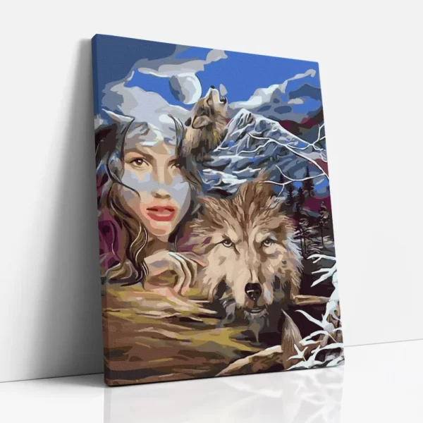 lány és a farkas számfestő oldalról