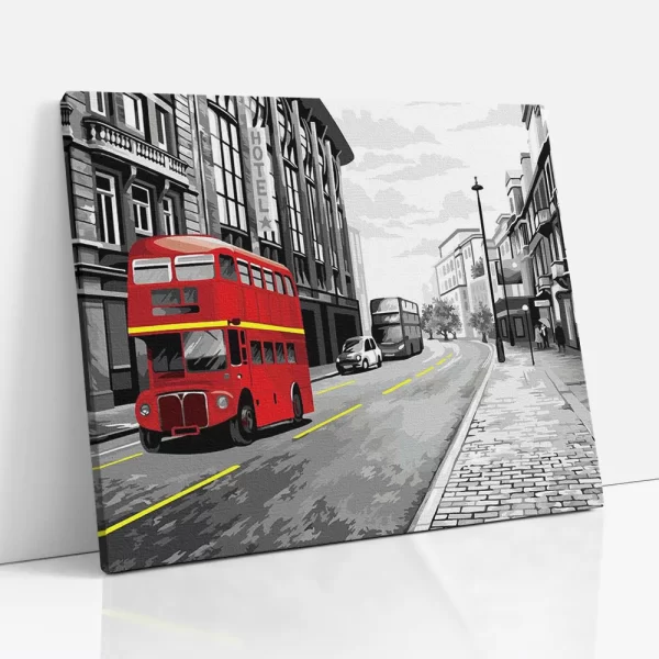 londoni látkép számfestő oldalról