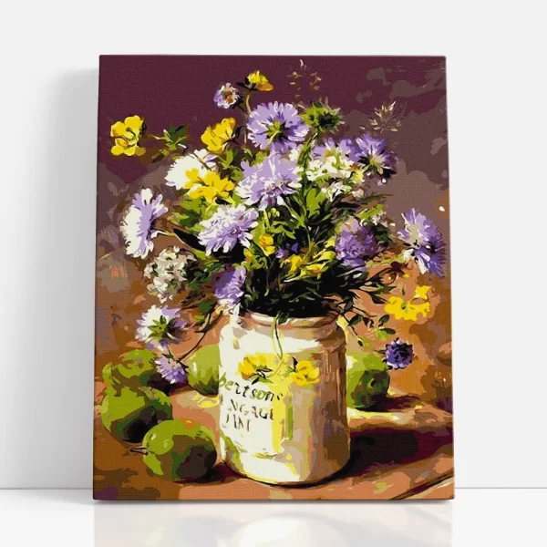 mesés vadvirágok számfestő szemből