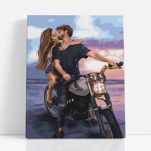 motoros csók számfestő szemből