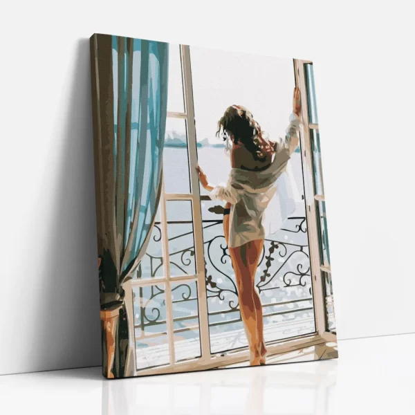 napsugárban fürdőzve számfestő oldalról