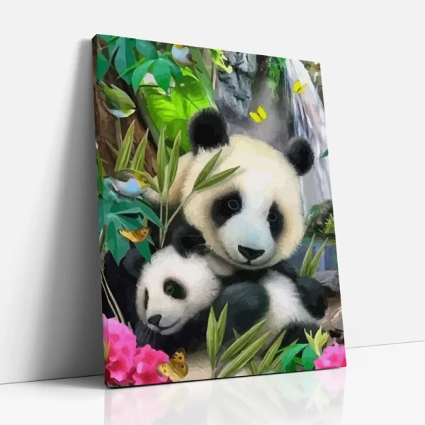 pandamama kicsinyeivel számfestő oldalról