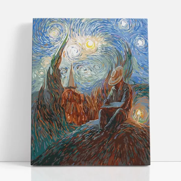 van gogh és a rét számfestő szemből