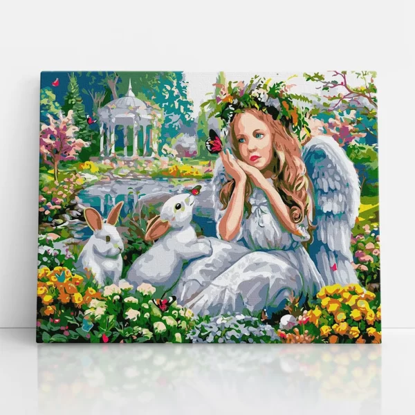 virágok tündöklő őrzője számfestő szemből