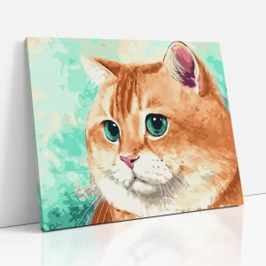 vörös cica számfestő oldalról