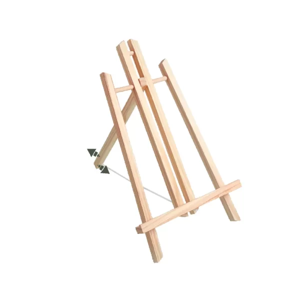 asztali fa festőállvány 50 cm oldalról