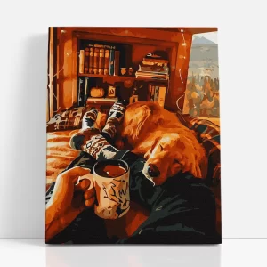 bekuckózva számfestő szemből