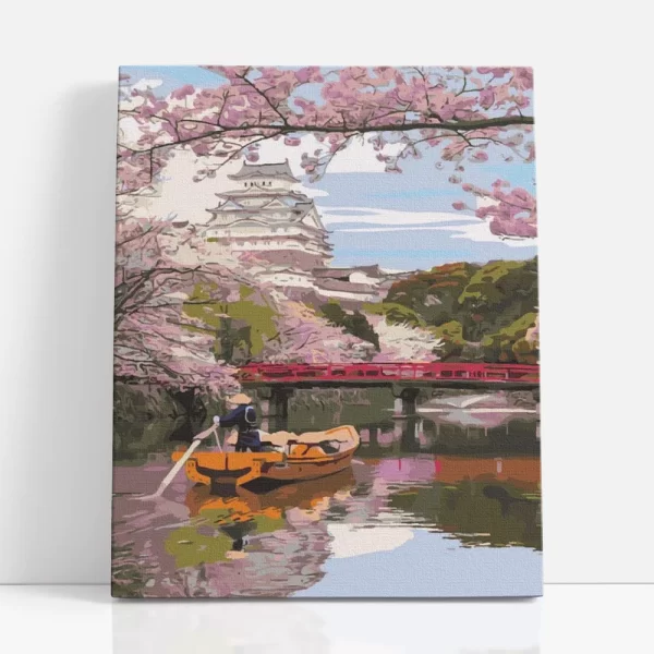 csónakázás japánban számfestő szemből