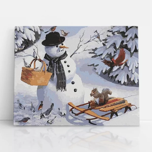 erdei találkozó számfestő szemből