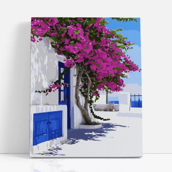 görög hangulat számfestő szemből