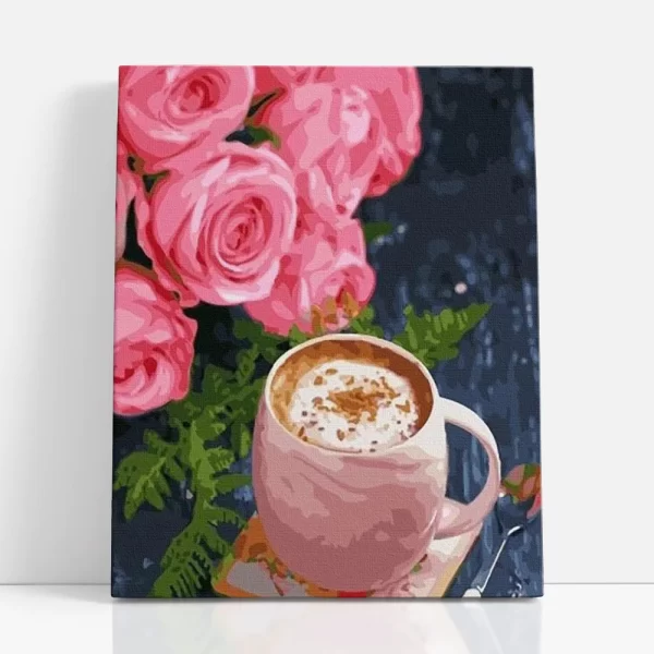 kávészünet számfestő szemből