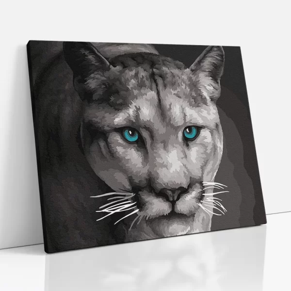 kék szemű számfestő oldalról