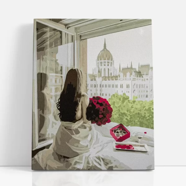 kilátás a parlamentre számfestő szemből