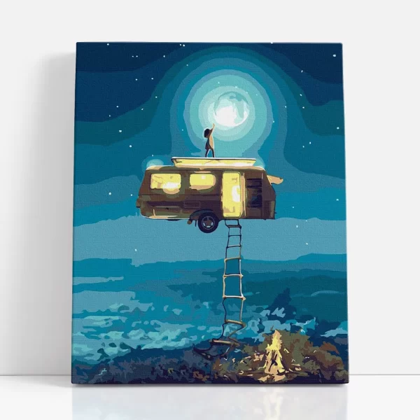 létra a holdhoz számfestő szemből