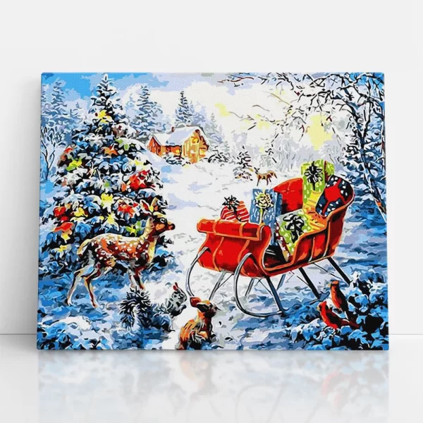 meglepetés az erdő lakóinak számfestő szemből