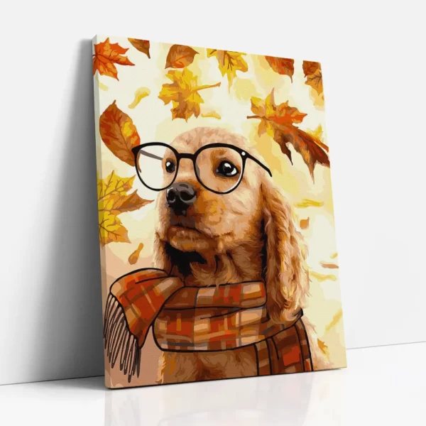 művelt spániel számfestő oldalról