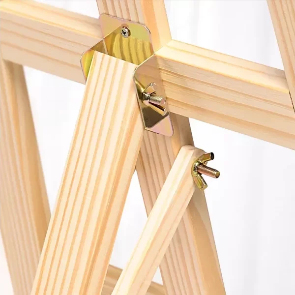 prémium fa festőállvány 120 cm hátulról