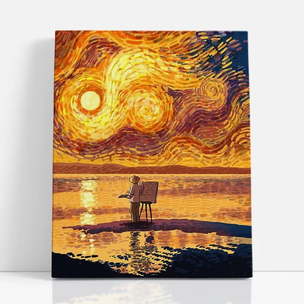 van gogh a naplementében számfestő szemből